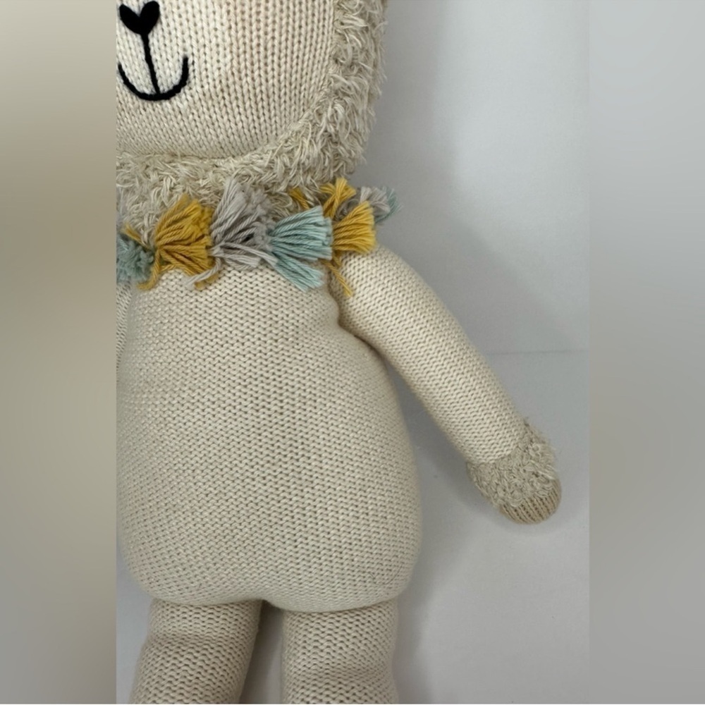 Cuddle + Kind Llama Knitted Doll Plush Plushie 20” Made in Peru - Picture 7 of 10